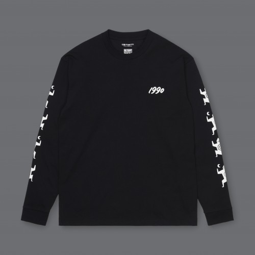 Carhartt WIP x Ninja Tune L/S T-Shirt Black - Ninja Tune