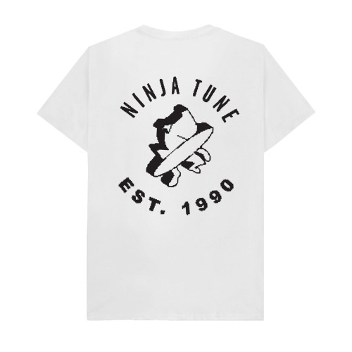 Ninja Est 1990 Pixel White T-Shirt - Ninja Tune