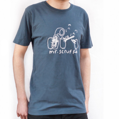 Vintage Blue 'Brass Band' T-Shirt - 